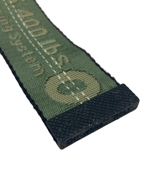 OFFWHITE（オフホワイト）OFFWHITE (オフホワイト) INDUSTRIAL BELT　インダストリアルベルト　ガチャベルト グリーンの古着・服飾アイテム