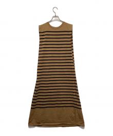 JOURNAL STANDARD relume（ジャーナルスタンダード レリューム）の古着「バスクシャツボクシーワンピース」｜ブラウン×ブラック