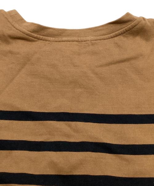 JOURNAL STANDARD relume（ジャーナルスタンダード レリューム）JOURNAL STANDARD relume (ジャーナルスタンダード レリューム) バスクシャツボクシーワンピース ブラウン×ブラック サイズ:Fの古着・服飾アイテム