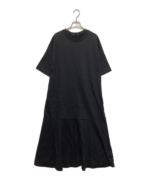 Munich（ミューニック）Munich (ミューニック) フレンチテリーフレアワンピース ブラック サイズ:0S 未使用品の古着・服飾アイテム