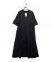 Munich (ミューニック) フレンチテリーフレアワンピース ブラック サイズ:0S 未使用品：5000円