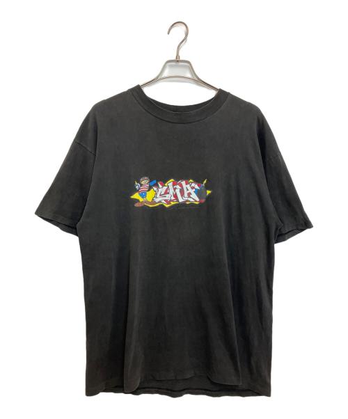 SANTAMONICA AIRLINES（サンタモニカエアライン）SANTAMONICA AIRLINES (サンタモニカエアライン) プリントTシャツ ブラック サイズ:不明の古着・服飾アイテム