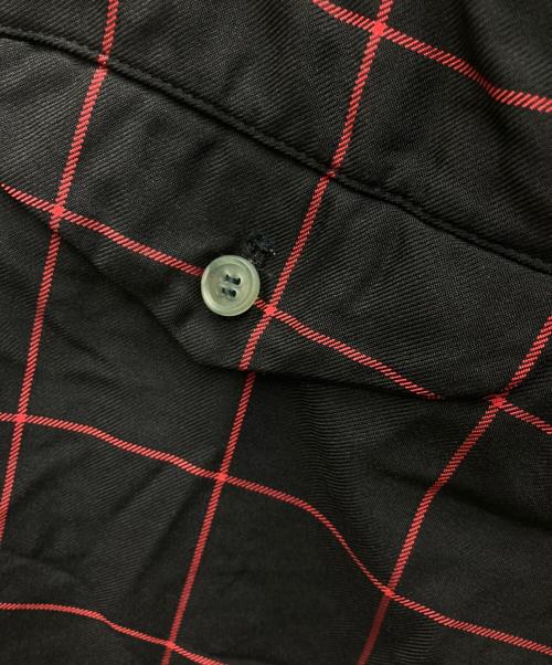 BLACK COMME des GARCONS（ブラックコムデギャルソン）BLACK COMME des GARCONS (ブラックコムデギャルソン) イージーパンツ ブラック×レッド サイズ:XLの古着・服飾アイテム