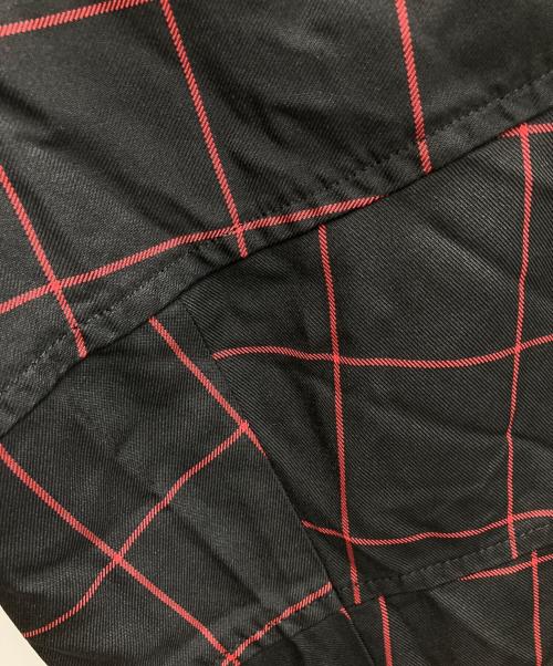 BLACK COMME des GARCONS（ブラックコムデギャルソン）BLACK COMME des GARCONS (ブラックコムデギャルソン) イージーパンツ ブラック×レッド サイズ:XLの古着・服飾アイテム