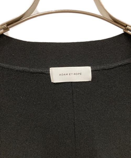 Adam et Rope（アダム エ ロペ）Adam et Rope (アダム エ ロペ) ミラノリブニットカーディガン ブラック サイズ:SIZE Freeの古着・服飾アイテム