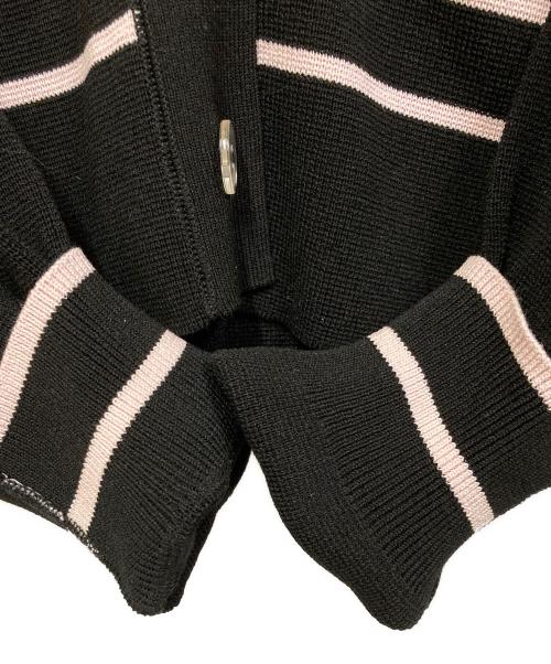 Adam et Rope（アダム エ ロペ）Adam et Rope (アダム エ ロペ) ミラノリブニットカーディガン ブラック サイズ:SIZE Freeの古着・服飾アイテム