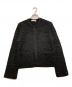 Demi-Luxe Beamsデミルクス ビームス）の古着「ツイード クルーネック カーディガン」｜ブラック