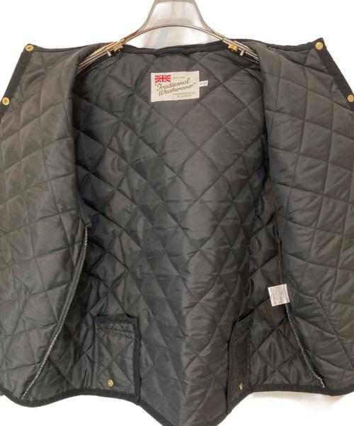 Traditional Weatherwear（トラディショナルウェザーウェア）Traditional Weatherwear (トラディショナルウェザーウェア) WAVERLY A-LINE(ウェーバリーAライン)キルティングジャケット ブラック サイズ:34の古着・服飾アイテム