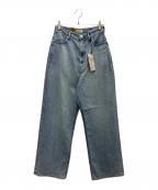 YANUKヤヌーク）の古着「JOAN ルーズストレート」｜サックスブルー