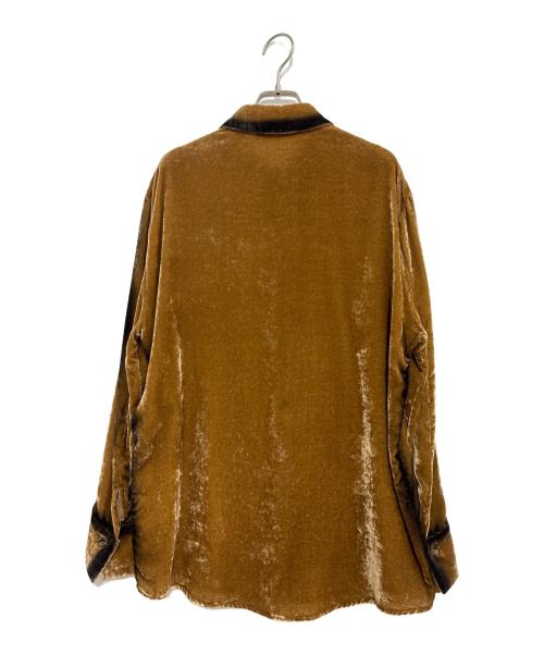 TELA（テラ）tela (テラ) ベロアシャツ ブラウン サイズ:42 未使用品の古着・服飾アイテム