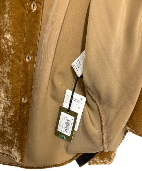 TELA（テラ）tela (テラ) ベロアシャツ ブラウン サイズ:42 未使用品の古着・服飾アイテム