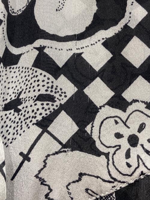 CHANEL（シャネル）CHANEL (シャネル) シルクシャツ ホワイト×ブラック サイズ:42の古着・服飾アイテム