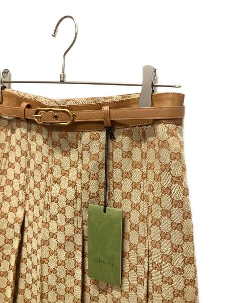 GUCCI（グッチ）GUCCI (グッチ) GG ロングスカート ベージュ サイズ:42の古着・服飾アイテム