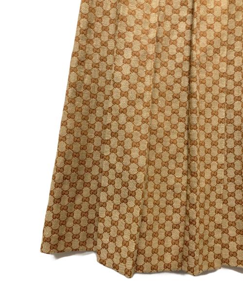 GUCCI（グッチ）GUCCI (グッチ) GG ロングスカート ベージュ サイズ:42の古着・服飾アイテム