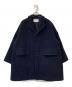MACPHEE（マカフィー）の古着「ショートパイルメルトン オーバーサイズドコート」｜ネイビー