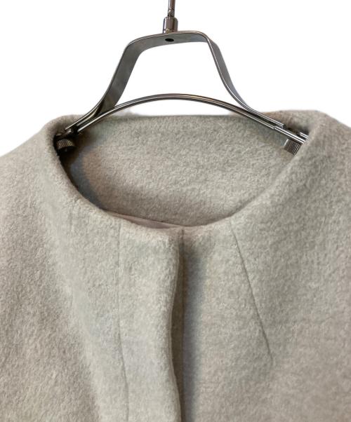 BALLSEY（ボールジィ）BALLSEY (ボールジィ) ウールパイルミルド ビルドネックショートコート ベージュ サイズ:36の古着・服飾アイテム