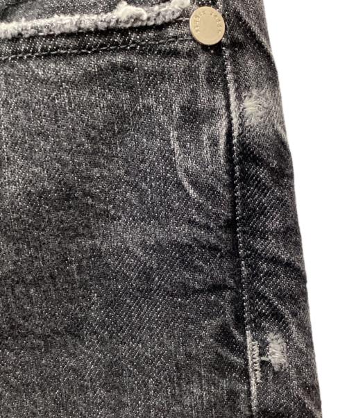 upper hights（アッパーハイツ）upper hights (アッパーハイツ) ハイライズストレートデニムパンツ ブラック サイズ:23の古着・服飾アイテム