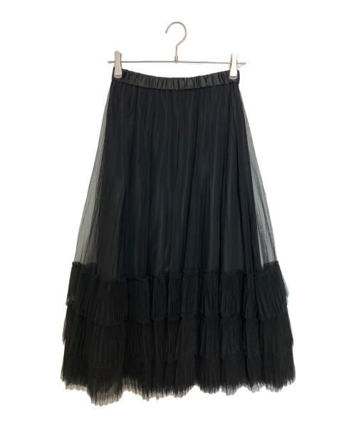 Diagram（ダイアグラム）Diagram (ダイアグラム) ボリュームチュールスカート ブラック サイズ:36の古着・服飾アイテム