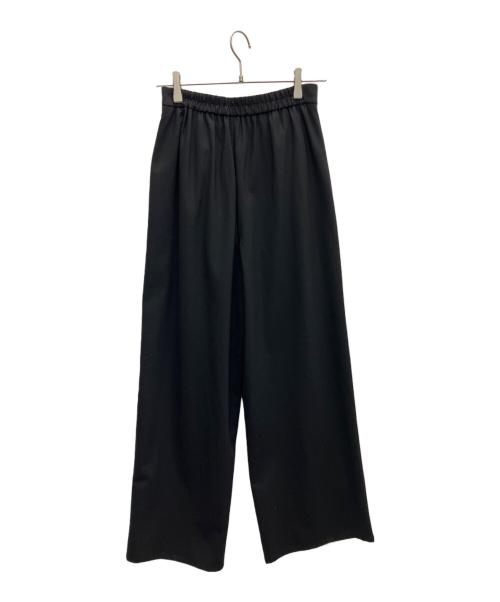 MALLOW BLUE（マロウブルー）mallow blue (マロウブルー) タックパンツ ブラック サイズ:Mの古着・服飾アイテム