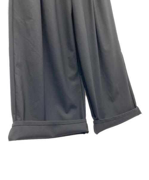 MALLOW BLUE（マロウブルー）mallow blue (マロウブルー) タックパンツ ブラック サイズ:Mの古着・服飾アイテム