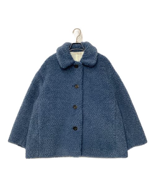 YORI（ヨリ）yori (ヨリ) スイートボアショートコート ブルー サイズ:Fの古着・服飾アイテム