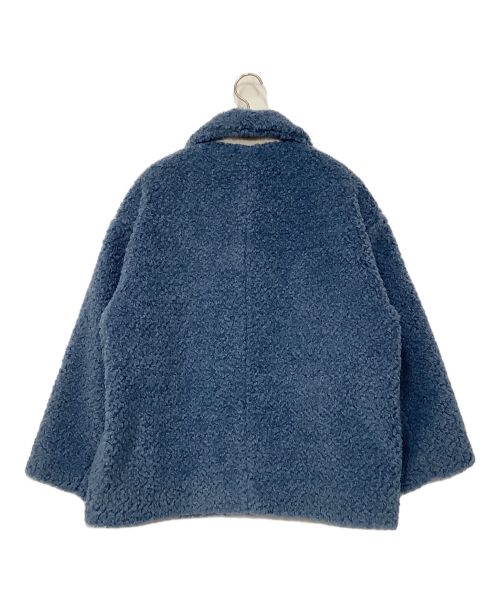 YORI（ヨリ）yori (ヨリ) スイートボアショートコート ブルー サイズ:Fの古着・服飾アイテム