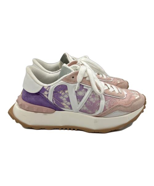 VALENTINO GARAVANI（ヴァレンティノ・ガラヴァーニ）VALENTINO GARAVANI (ヴァレンティノ・ガラヴァーニ) スニーカー ピンク×パープル サイズ:36 1/2の古着・服飾アイテム