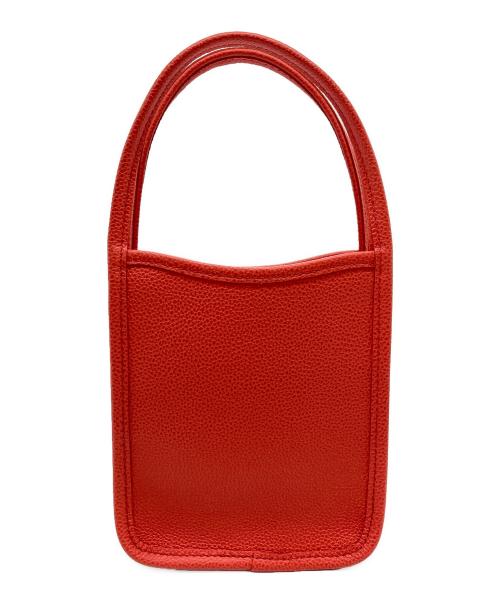 LONGCHAMP（ロンシャン）LONGCHAMP (ロンシャン) ル フローネ/トップハンドルバッグ レッドの古着・服飾アイテム
