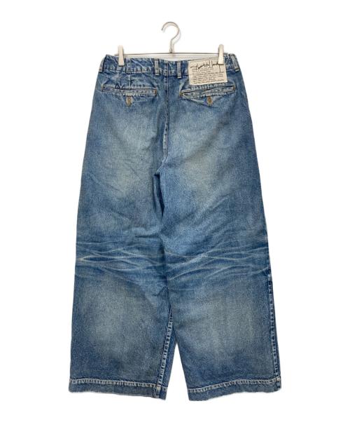 My Beautiful Landlet（マイビューティフルランドレット）My Beautiful Landlet (マイビューティフルランドレット) ワイドデニムパンツ インディゴ サイズ:2の古着・服飾アイテム