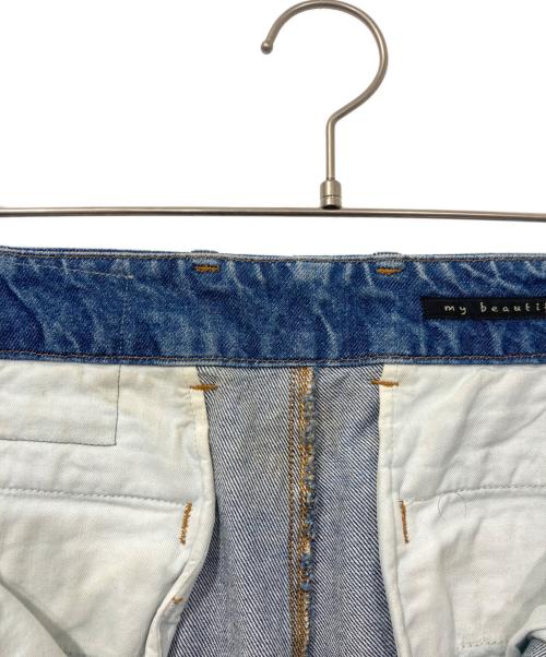 My Beautiful Landlet（マイビューティフルランドレット）My Beautiful Landlet (マイビューティフルランドレット) ワイドデニムパンツ インディゴ サイズ:2の古着・服飾アイテム