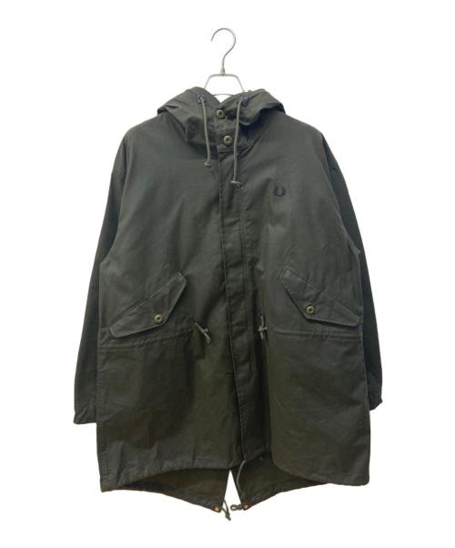 FRED PERRY（フレッドペリー）FRED PERRY (フレッドペリー) モッズパーカ オイルドコットンジャケット オリーブ サイズ:Mの古着・服飾アイテム