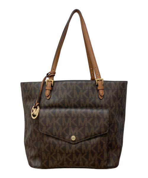 MICHAEL MICHAEL KORS（マイケル マイケルコース）MICHAEL MICHAEL KORS (マイケル マイケルコース) トートバッグ ブラウンの古着・服飾アイテム