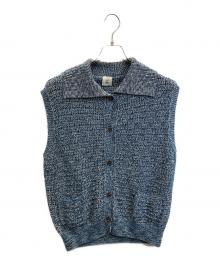 6(ROKU) BEAUTY&YOUTH（ロク ビューティーアンドユース）の古着「ニットベスト」｜ブルー