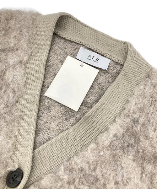 Adam et Rope（アダム エ ロペ）Adam et Rope (アダム エ ロペ) ファーニットVネックカーディガン ベージュ サイズ:FREEの古着・服飾アイテム