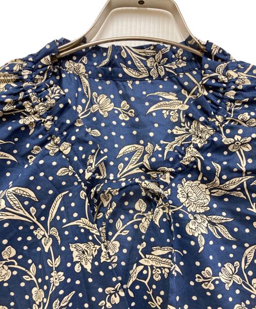 oblekt（オブレクト）oblekt (オブレクト) 高山都 (タカヤマミヤコ) リバティプリントマキシ丈ワンピース ブルー サイズ:SIZE Freeの古着・服飾アイテム