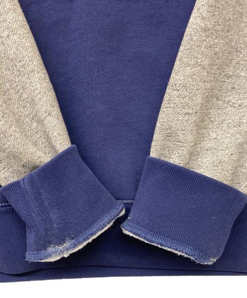 POLO RALPH LAUREN（ポロ・ラルフローレン）POLO RALPH LAUREN (ポロ・ラルフローレン) QRタグ 後付フードパーカー グレー×ブルー サイズ:Sの古着・服飾アイテム