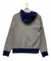 POLO RALPH LAUREN (ポロ・ラルフローレン) QRタグ 後付フードパーカー グレー×ブルー サイズ:S：6000円