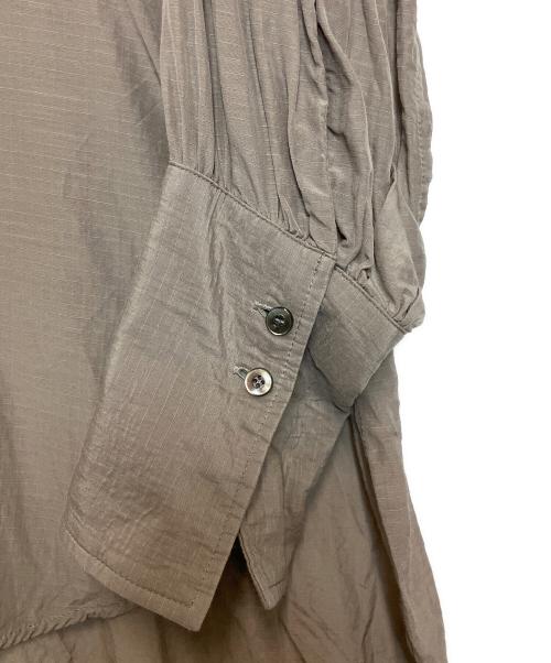 CHAOS（カオス）CHAOS (カオス) ラミーバンドカラーカラーシャツ ベージュ サイズ:Fの古着・服飾アイテム