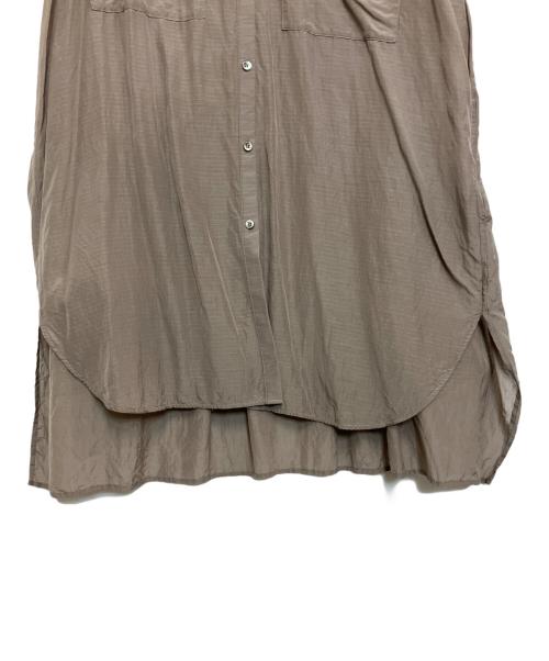 CHAOS（カオス）CHAOS (カオス) ラミーバンドカラーカラーシャツ ベージュ サイズ:Fの古着・服飾アイテム