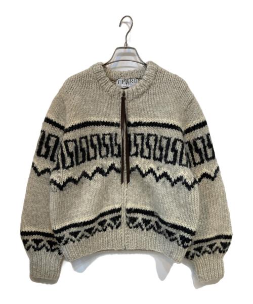 THIRD MAGAZINE（サードマガジン）THIRD MAGAZINE (サードマガジン) カウチンジップカーディガン ジャケット グレー サイズ:Mの古着・服飾アイテム