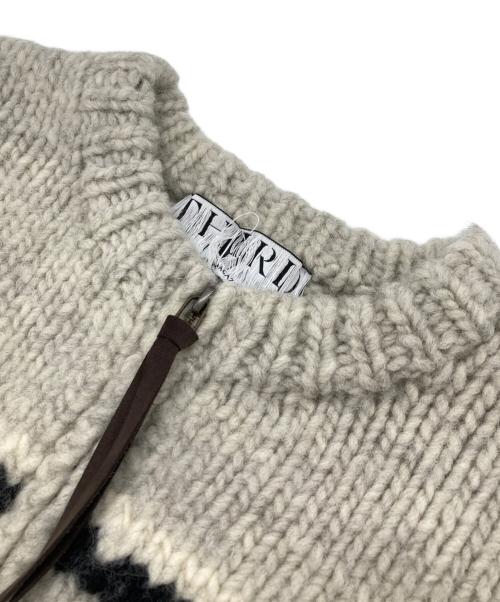 THIRD MAGAZINE（サードマガジン）THIRD MAGAZINE (サードマガジン) カウチンジップカーディガン ジャケット グレー サイズ:Mの古着・服飾アイテム