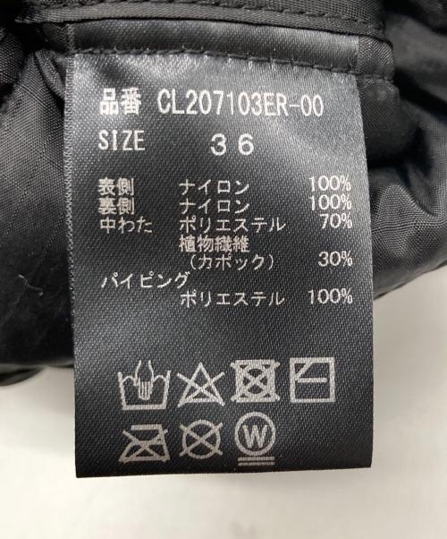 Curensology（カレンソロジー）Curensology (カレンソロジー) キルティングハーフコート ブラック サイズ:36の古着・服飾アイテム