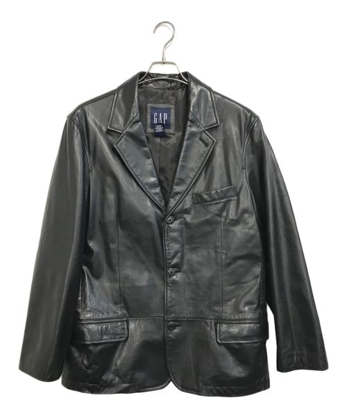 OLD GAP（オールドギャップ）OLD GAP (オールドギャップ) レザーテーラードジャケット ブラック サイズ:Ｌの古着・服飾アイテム