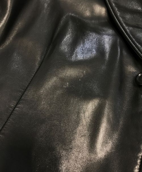 OLD GAP（オールドギャップ）OLD GAP (オールドギャップ) レザーテーラードジャケット ブラック サイズ:Ｌの古着・服飾アイテム
