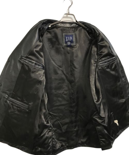 OLD GAP（オールドギャップ）OLD GAP (オールドギャップ) レザーテーラードジャケット ブラック サイズ:Ｌの古着・服飾アイテム