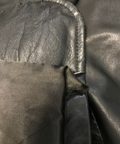 OLD GAP（オールドギャップ）OLD GAP (オールドギャップ) レザーテーラードジャケット ブラック サイズ:Ｌの古着・服飾アイテム