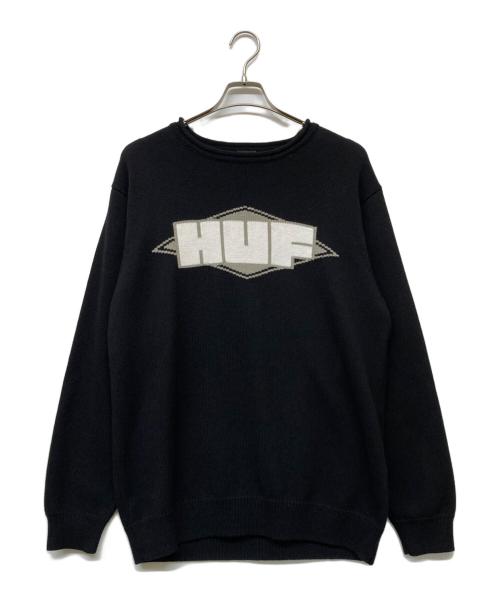 HUF（ハフ）HUF (ハフ) QUALITY JACQUARD SWEATER ブラック サイズ:XLの古着・服飾アイテム