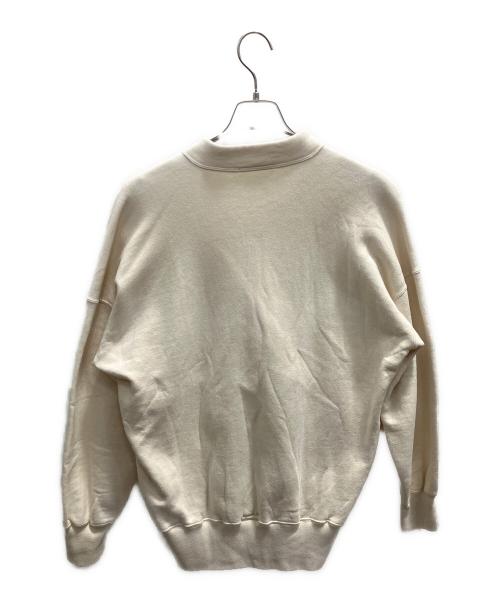 OLDE HOMESTEADER（オールド ホームステッダー）OLDE HOMESTEADER (オールド ホームステッダー) EXTRA COTTON FLEECE Yネックロングスリーブプルオーバー エクリュ サイズ:46の古着・服飾アイテム