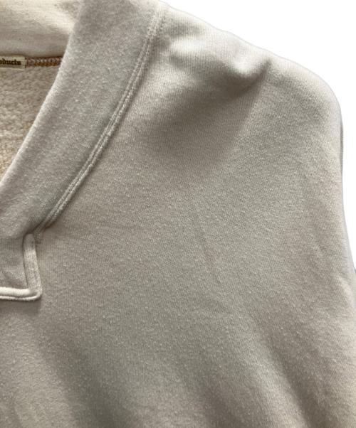 OLDE HOMESTEADER（オールド ホームステッダー）OLDE HOMESTEADER (オールド ホームステッダー) EXTRA COTTON FLEECE Yネックロングスリーブプルオーバー エクリュ サイズ:46の古着・服飾アイテム