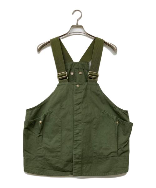 hobo（ホボ）hobo (ホボ) Land & B.C. (ランド&ビーシー) Cotton Twill Gardener Vest オリーブ サイズ:Freeの古着・服飾アイテム